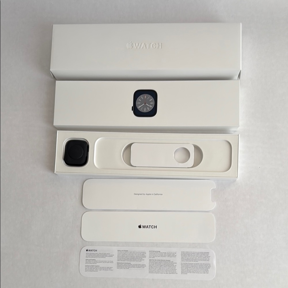Apple Watch Series 8 41mm Midnight Aluminum Case Model A2770 Empty Box Only